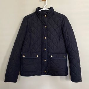 J.Crew Ladies’ Navy Quilted Jacket, Size S